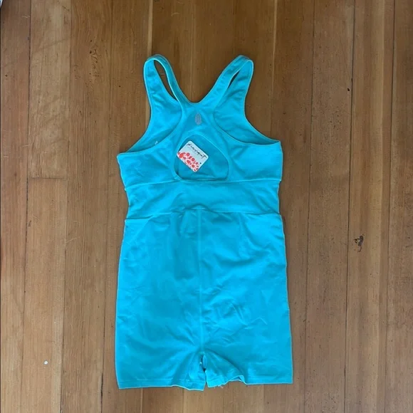 Free People Movement Turquoise Sleeveless Athletic Bodysuit - Picture 2 of 4